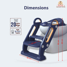 Potty Toilet Training Seat with Ladder with Step Stool for Baby Kids & Splash Guard Age: 18 months to 60 months