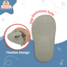 Teddy Toes Anti-Skid Cotton Socks Shoes with Rubber Sole for Walking Babies & Toddlers (6-24 Months)