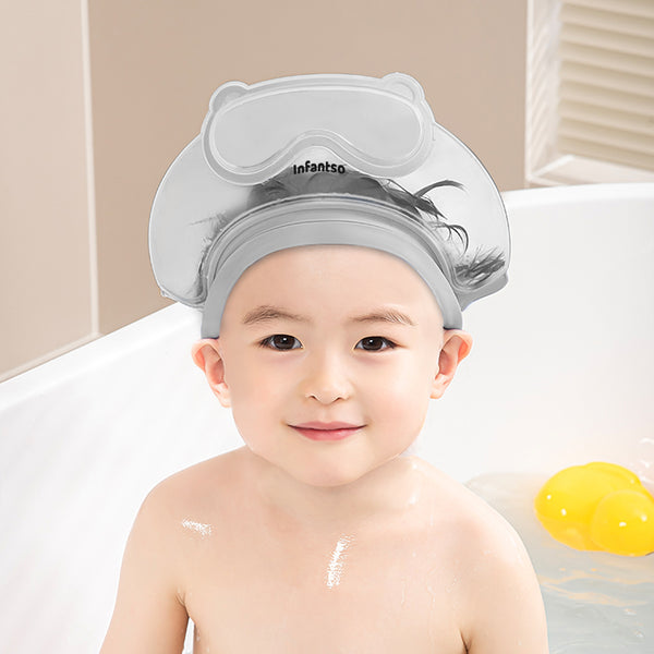 TEAR-FREE Baby Shower Cap – Adjustable Waterproof Bath Hat for Eye & Ear Protection (0-9 years old)