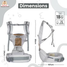 Adjustable Hip Seat Baby Carrier with 4 Carry Positions for 03 to 24 Months