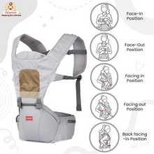 Adjustable Hip Seat Baby Carrier with 4 Carry Positions for 03 to 24 Months