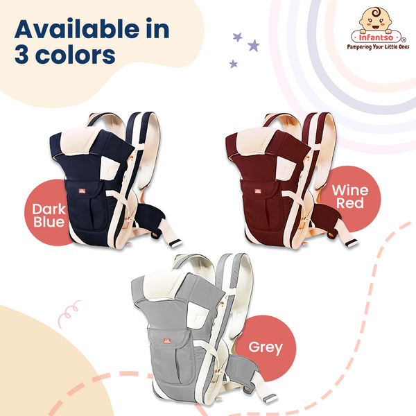 3 colors: wine red, dark blue, grey