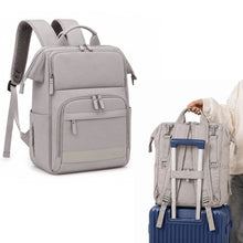 Infantso Diaper Bag Backpack, Large Capacity Baby Bag with Insulated Bottle Holders, Water-Resistant Maternity Bag, Multi-Compartments, Stroller Compatible Travel Bag for Moms & Dads