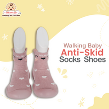 Forest Feet Anti-Skid Cotton Socks Shoes with Rubber Sole for Walking Babies & Toddlers (06-24 Months)