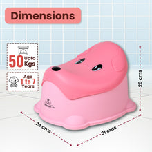 Dog Shape Removable Baby Potty Seat/Chair with Anti-Skid Base (Age 1 to 4 Years)