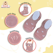 Forest Feet Anti-Skid Cotton Socks Shoes with Rubber Sole for Walking Babies & Toddlers (06-24 Months)
