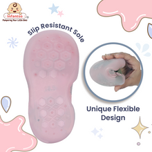 Polka Dot Anti-Skid Cotton Socks Shoes with Rubber Sole for Walking Babies & Toddlers (6-24 Months)