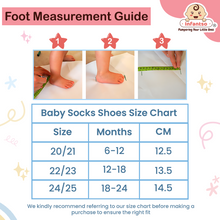 Cuddle Creatures Anti-Skid Cotton Socks Shoes with Rubber Sole for Walking Babies & Toddlers (6-24 Months)